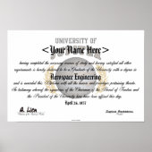 Hochschuldiplom Poster (Vorne)