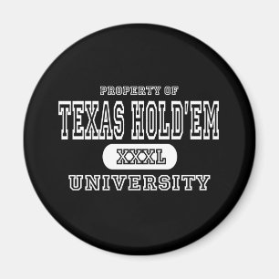Hochschuldunkelheit Texas Holdem Magnet