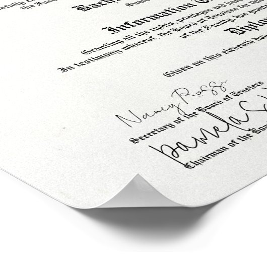 Hochschule oder Uni Poster (Ecke)