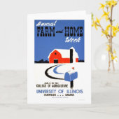 Hochschulillinois-Bauernhof WPA 1941 Karte (Gelbe Blume)