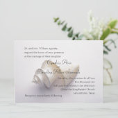 Hochsee-Muschel im Sand Einladung (Stehend Vorderseite)