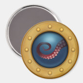 Hochseefelder Octopus Naturgeschichte Magnet (Vorderseite/Rückseite)