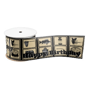 Hochseefischerei, BDay, Ribbon, Fischer Satinband