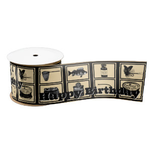 Hochseefischerei, BDay, Ribbon, Fischer Satinband