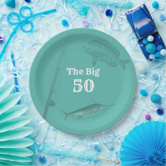 Hochseefischerei Geburtstagsparty Pappteller (Party)