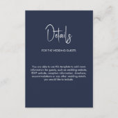 Hochseefischerei mit Minimalistischer Kalligrafie Begleitkarte (Vorderseite)