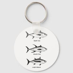 Hochseefischerei - Thunfisch-Logo Schlüsselanhänger