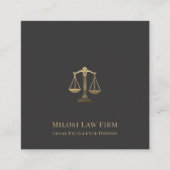 Hochskala der Gerechtigkeit Quadratische Visitenkarte (Vorderseite)