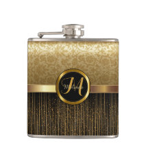 Hochskalierbares Monogramm-goldenes Muster