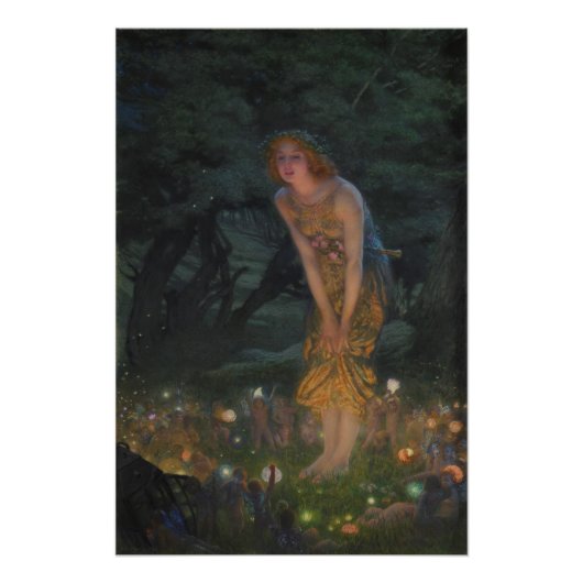 Hochsommer Eve CC0353 Edward Robert Hughes Poster (Vorderseite)