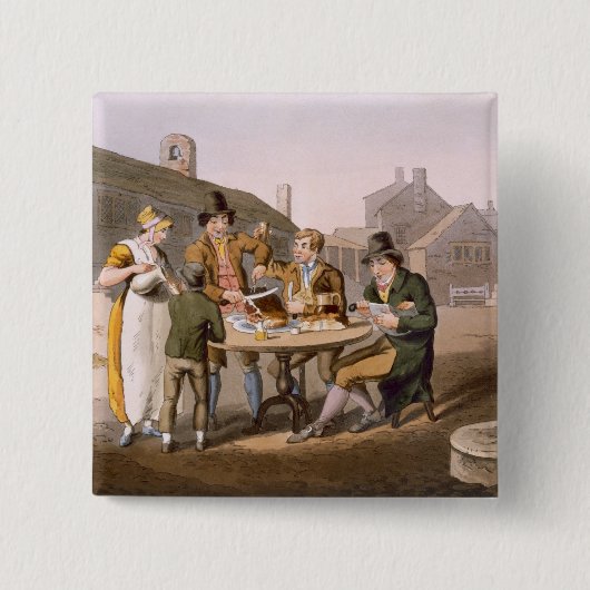 Hochsommer Eve, "vom Kostüm von Yorkshire" Button (Vorderseite)