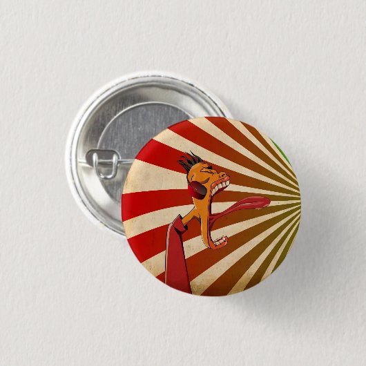 Hochsommer-Schrei Button (Vorne & Hinten)