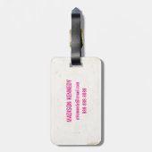 Hochsommer-Welt Gepäckanhänger (Rückseite vertikal)