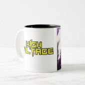 Hochspannung: Dunkle Eklipse-Tasse Zweifarbige Tasse (Vorderseite Links)