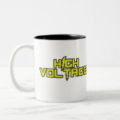 Hochspannung: Dunkle Eklipse-Tasse Zweifarbige Tasse (Links)