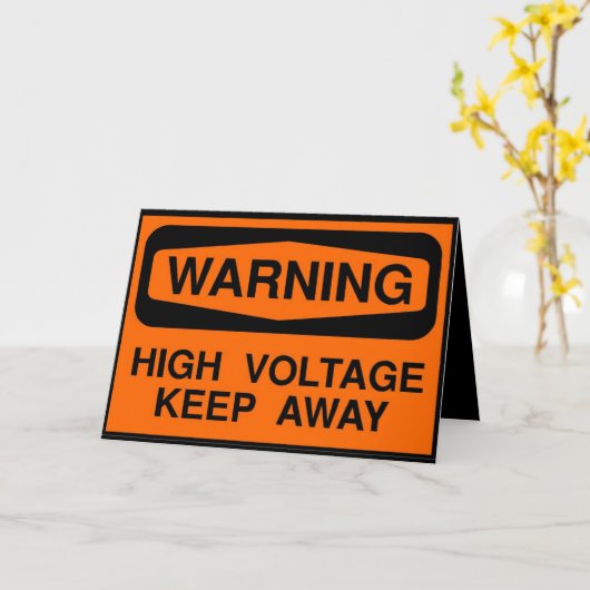 Hochspannung Karte (Gelbe Blume)