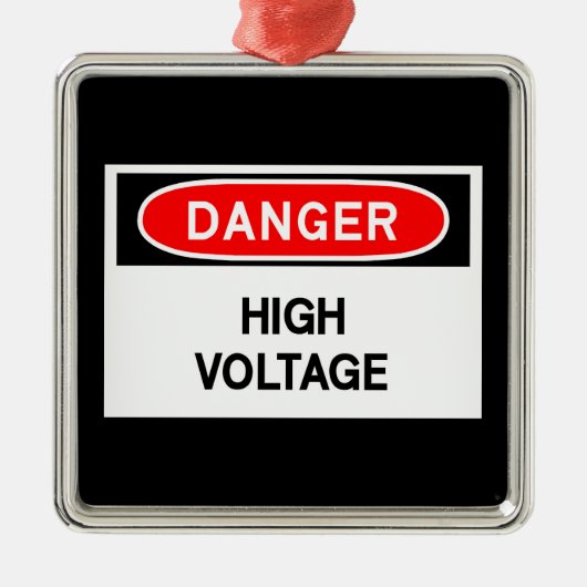 Hochspannung Ornament Aus Metall (Vorne)