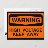 Hochspannung Postkarte (Vorne/Hinten)