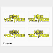 Hochspannungs-Aufkleber Rechteckiger Aufkleber (Blatt)