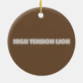 Hochspannungs-Löwe Keramik Ornament (Hinten)