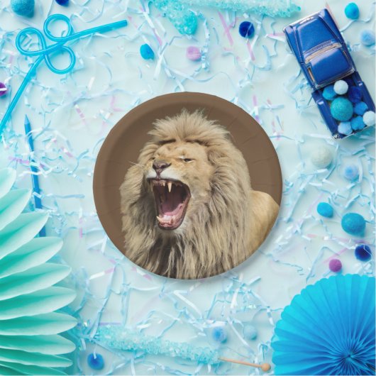 Hochspannungs-Löwe Pappteller (Party)