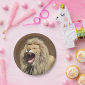 Hochspannungs-Löwe Pappteller (Party)