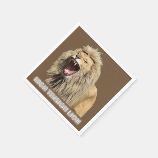 Hochspannungs-Löwe Serviette (Ecke)