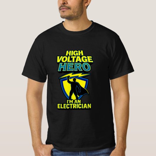 Hochspannungs-Superhero Electrical T - Shirt (Vorderseite)