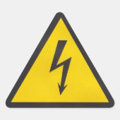 Hochspannungsaufkleber Dreieckiger Aufkleber (Vorderseite)