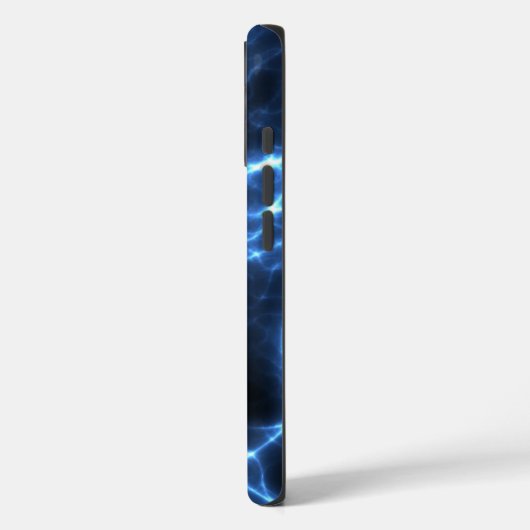Hochspannungsblau | Abstrakter Fall Case-Mate iPhone Hülle (Rückseite / Links)
