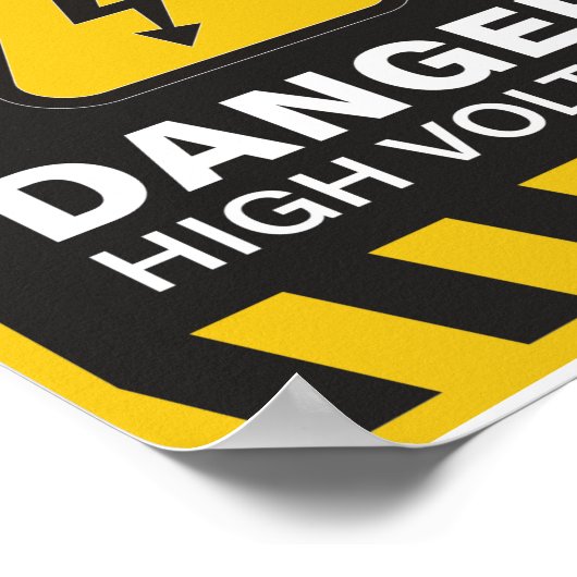 Hochspannungsgeber Poster (Ecke)