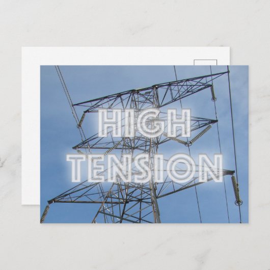 Hochspannungsturm Postkarte (Vorne/Hinten)
