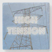 Hochspannungsturm Steinuntersetzer (Vorderseite)