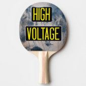 Hochspannungswarnzeichen - FUNNY Tischtennis Schläger (Vorderseite)