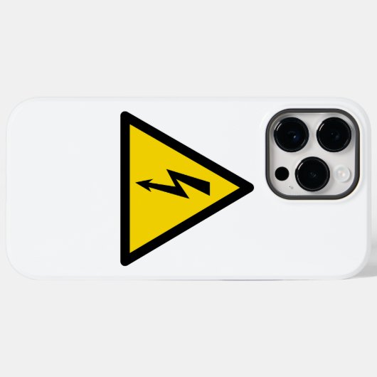 Hochspannungszeichen elektrische Symbol Warngefahr Case-Mate iPhone Hülle (Rückseite (Horizontal))