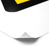 Hochspannungszeichen elektrische Symbol Warngefahr Fotodruck (Ecke)