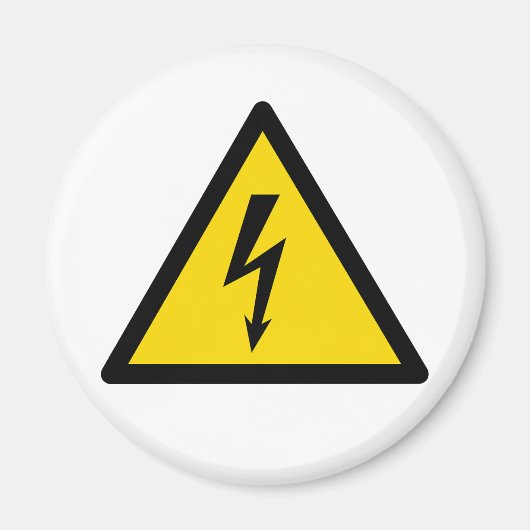 Hochspannungszeichen elektrische Symbol Warngefahr Magnet (Vorne)