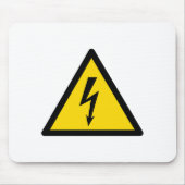 Hochspannungszeichen elektrische Symbol Warngefahr Mousepad (Vorne)