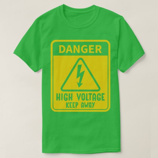 Hochspannungszeichen T-Shirt (Design vorne)