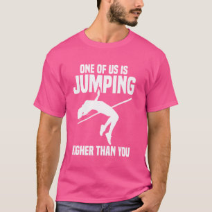 Hochsprung-Mama-Spikes-Schuhe Hochsprung-Trainer T T-Shirt