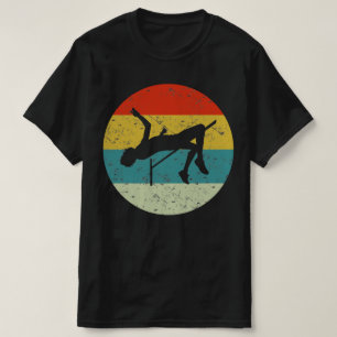 Hochsprung Retro Vintage Silhouette 70er T-Shirt