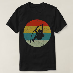 Hochsprung Retro Vintage Silhouette 70er T-Shirt