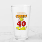 Höchst 40 Jahre farbiges Glas (Rückseite)