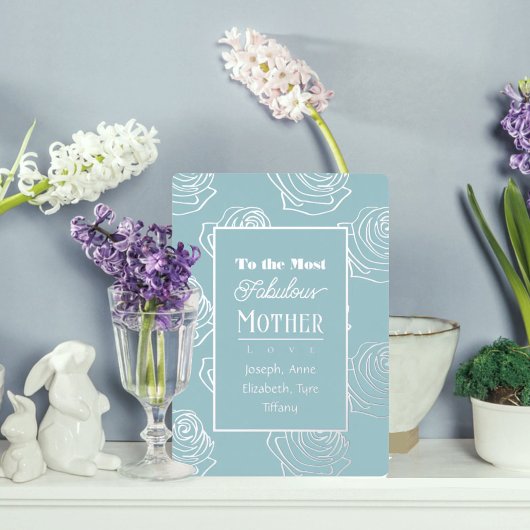 Höchst Fabelhafte Mutter Robin-Ei-Blau Folieneinladung