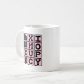 Höchstbelegung, sonnige Schwangerschaft Kaffeetasse (Vorderseite Links)
