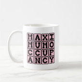 Höchstbelegung, sonnige Schwangerschaft Kaffeetasse (Links)