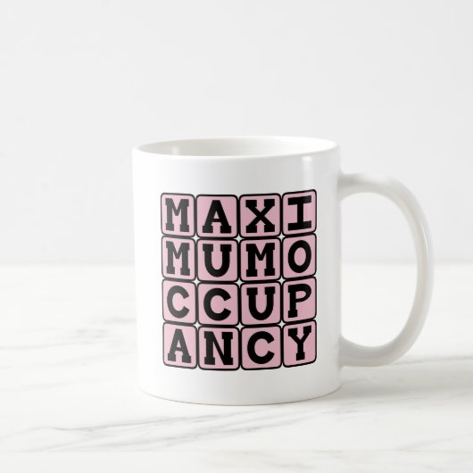 Höchstbelegung, sonnige Schwangerschaft Kaffeetasse (Rechts)