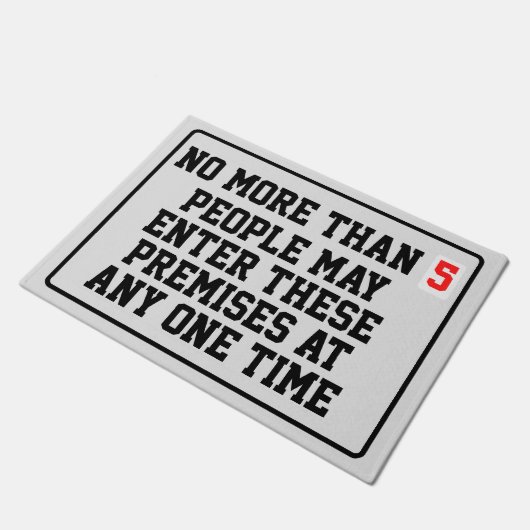 Höchste Belegschaft Fußmatte (Schrägansicht)