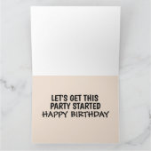 HÖCHSTE HEELS & HANDCUFFS GEBURTSTAG FÜR HANDKARTE KARTE (Innenseite)