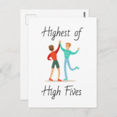 Höchste Herzlichen Glückwunsch Postkarte (Vorne/Hinten)